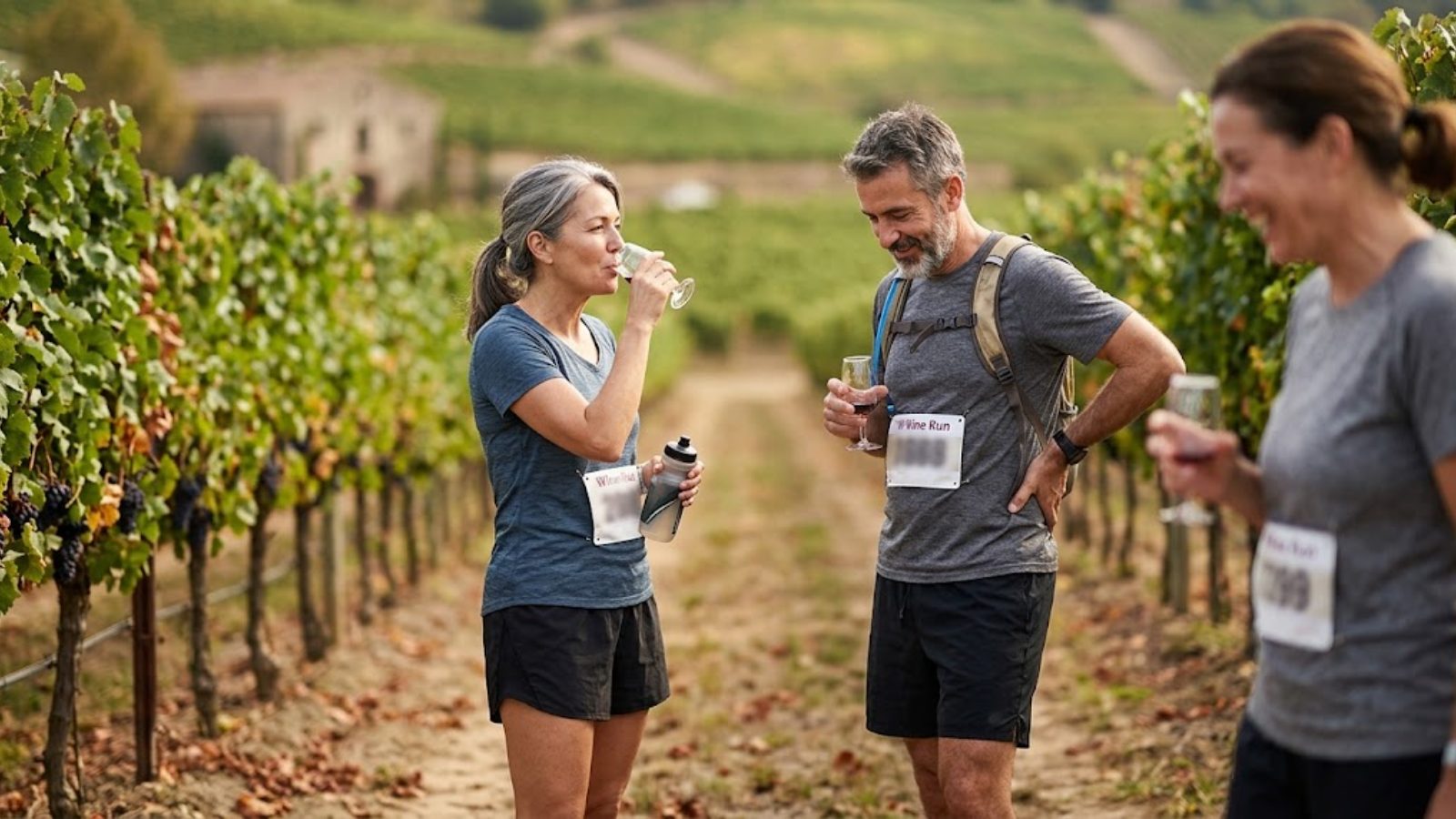 Twenty wine stops, twenty-six miles, and an average finisher north of forty — the week’s quietest argument about how to live.