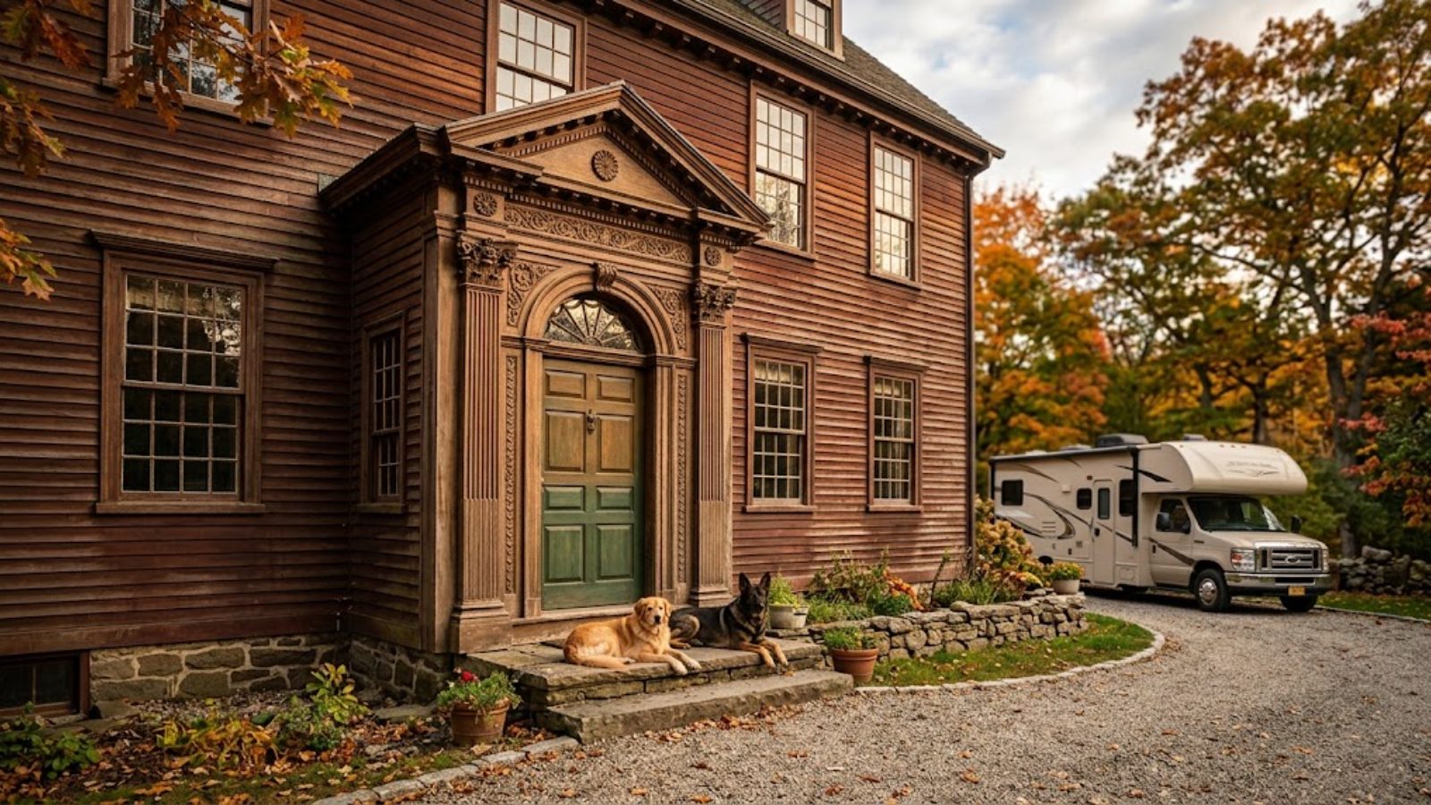 The South Windsor, Conn., house’s elaborate Connecticut River Valley doorway — “a wham-bang statement of power and wealth” — draws tourists with cameras.