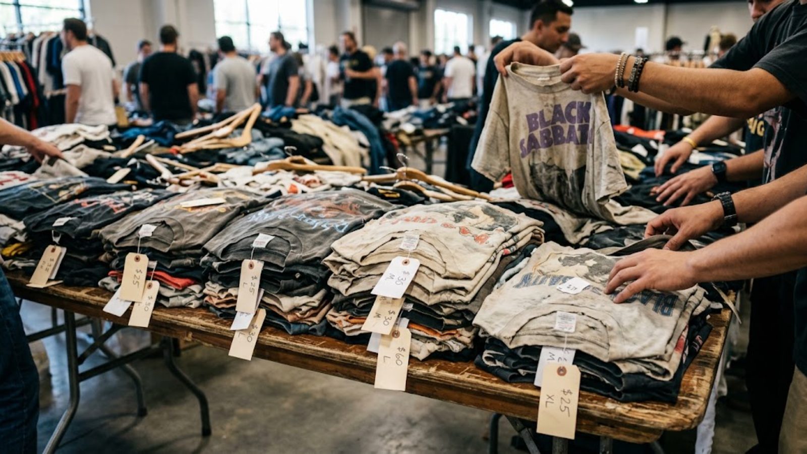 Vintage graphic tees have become luxury goods for their ability to convey personality and authenticity; the rattier they look, the higher the price.
