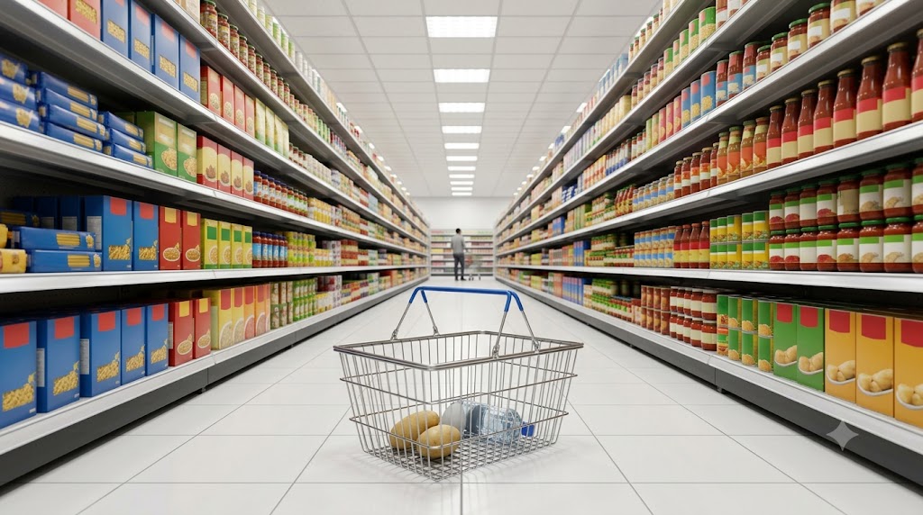 A regional supermarket aisle.