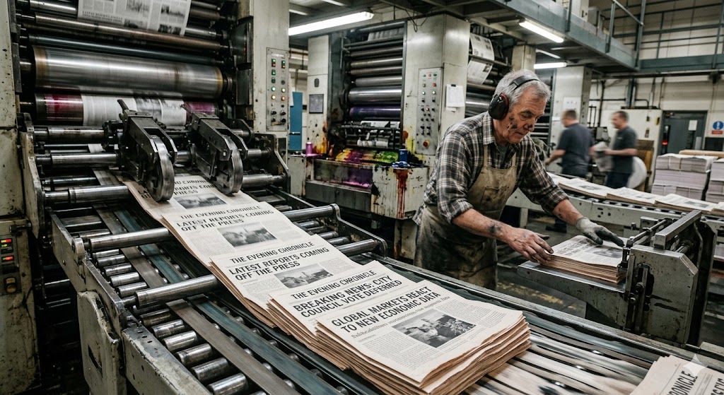 The morning edition coming off the press, markets headline face up